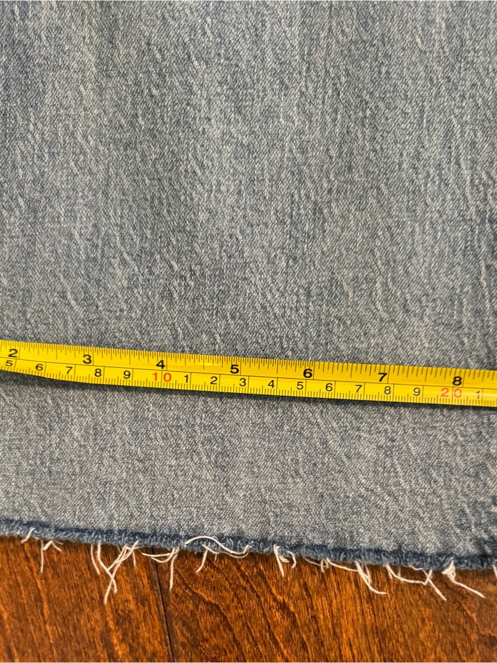 J. Crew wide leg raw hem cropped jeans Sz 24 waist 25 inseam light wash - Picture 4 of 8